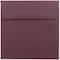 JAM PAPER 6 x 6 Premium Square Invitation Envelopes, Burgundy, 25/Pack